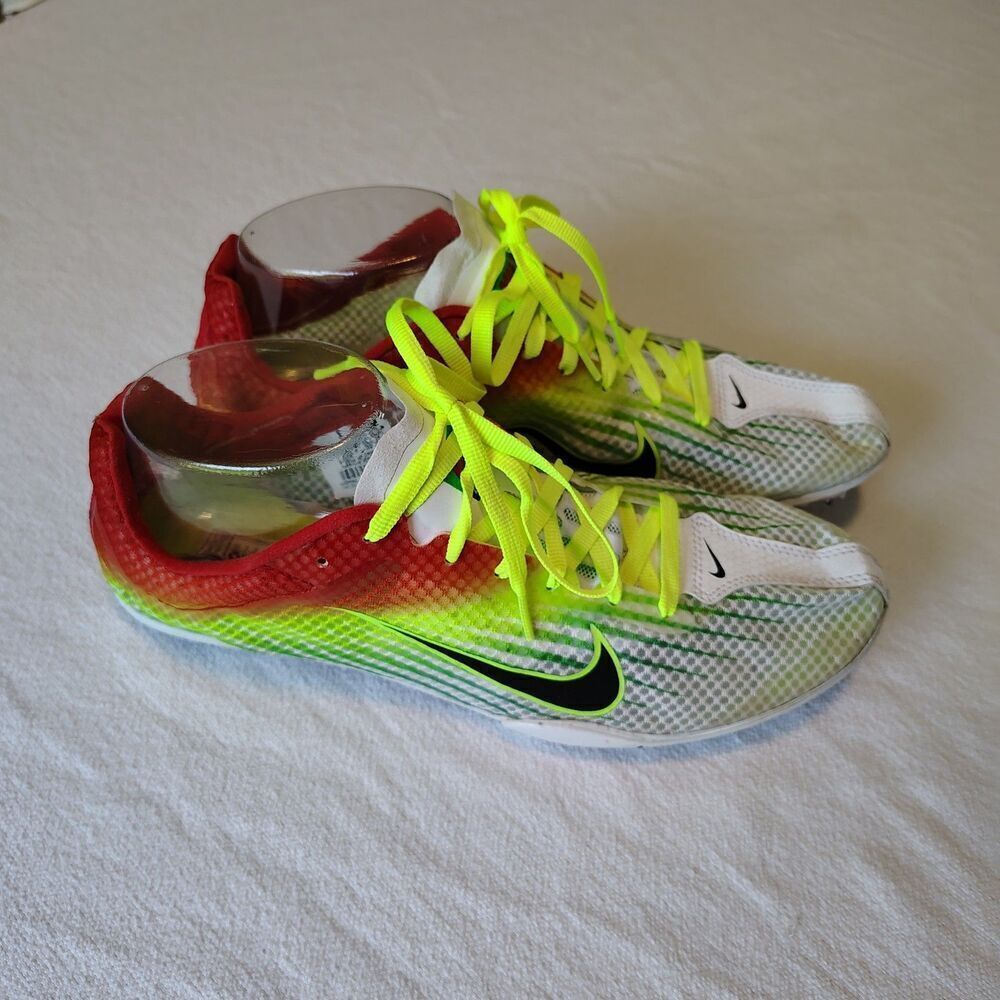 Nike Zoom Mamba 3 Track Spikes Mens 7.5 Volt Green Distance Racing